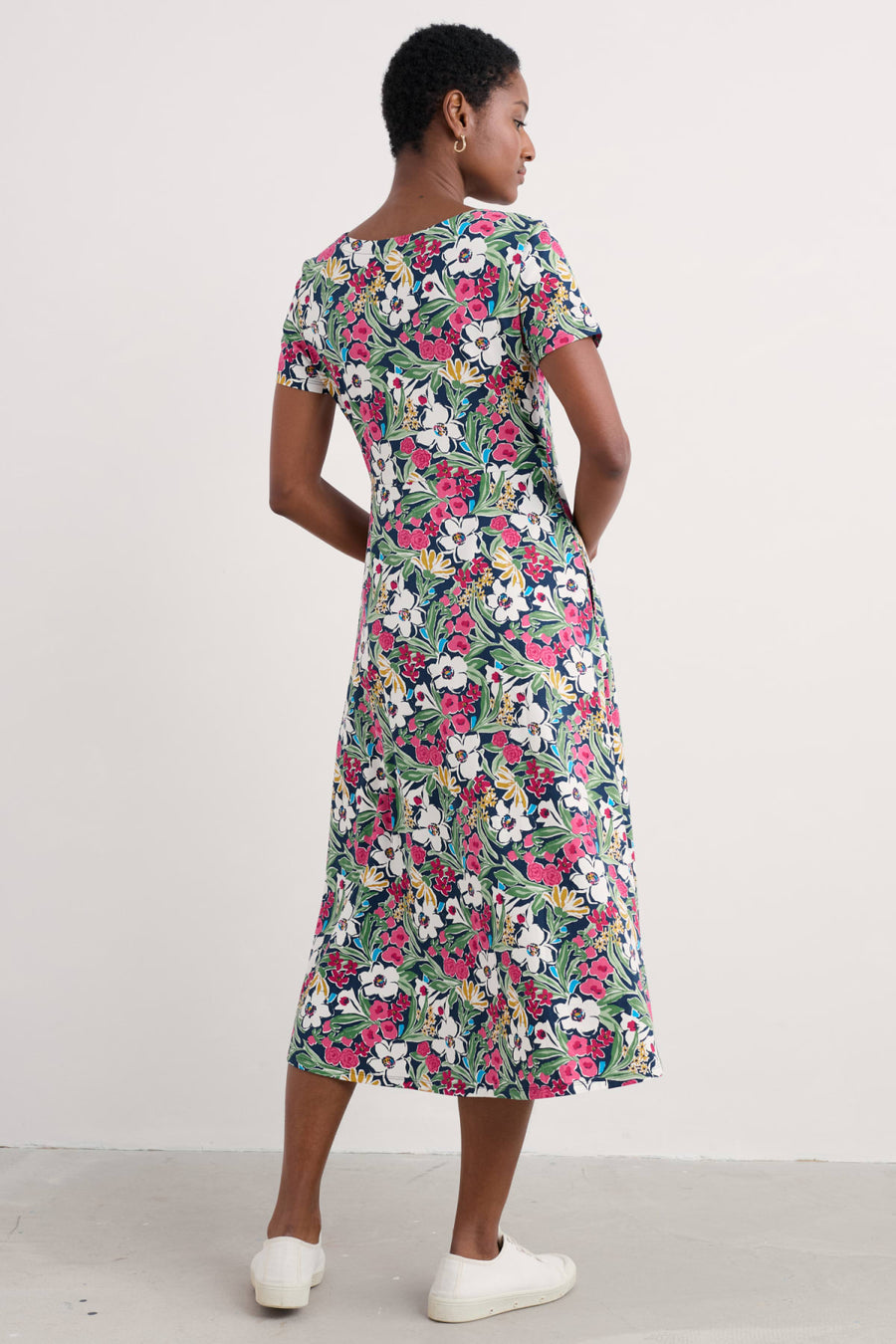 NEW Veronica Dress in Garden Flowers Night