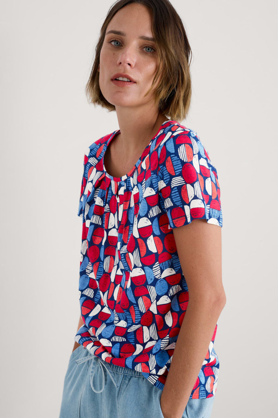 Appletree T Shirt in Stacked Buoys Yacht