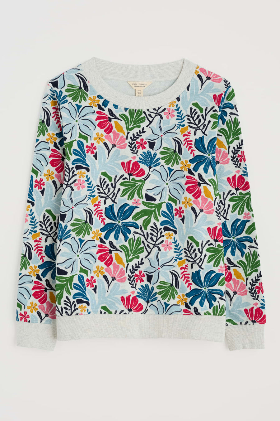 Bright Wave Printed Organic Cotton Sweatshirt