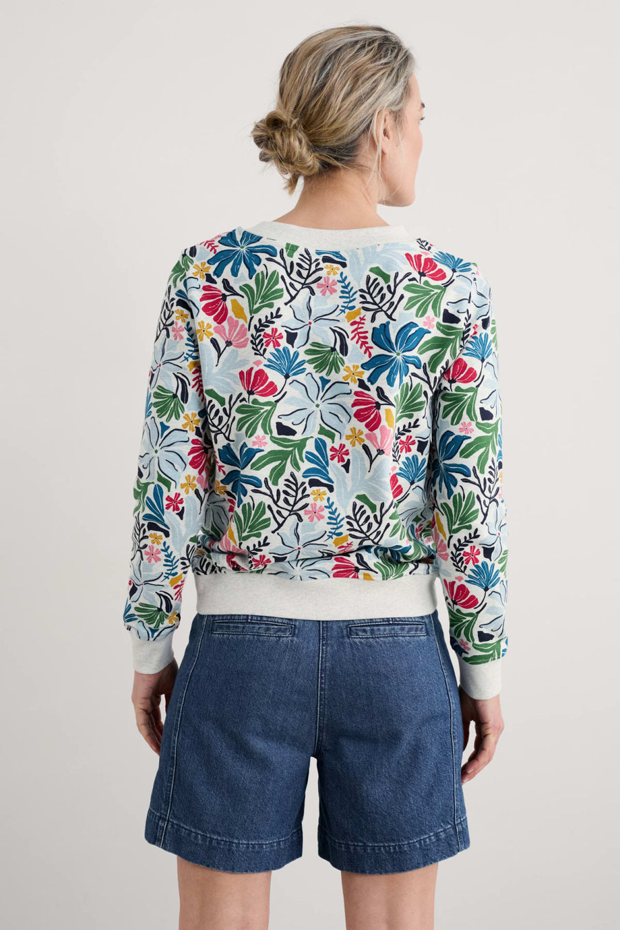 Bright Wave Printed Organic Cotton Sweatshirt