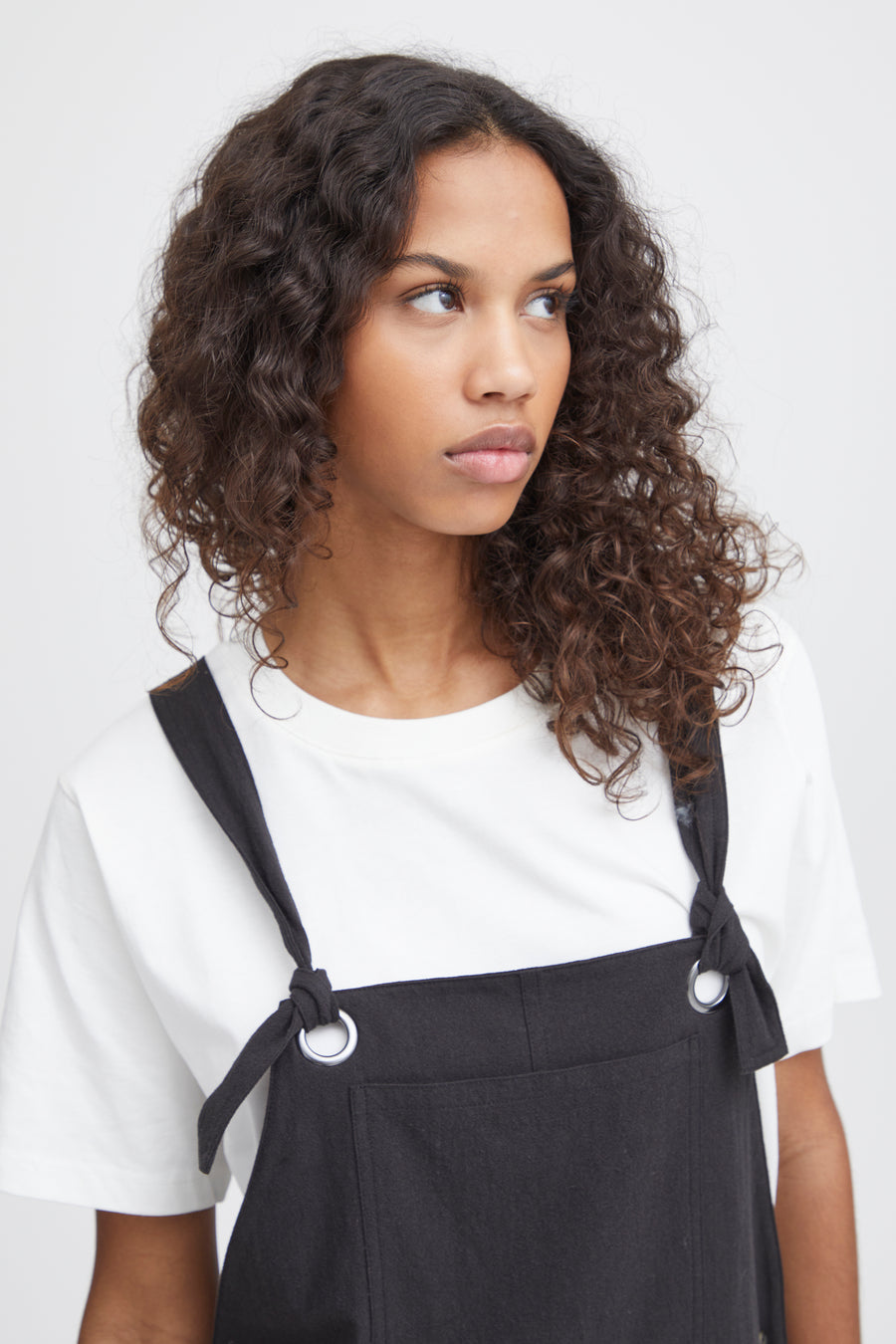 Yahya Dungarees in Black