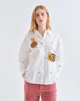 Shirt with Snail Embroidery