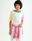 Multicolored Detail Knit Top