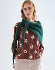 Dark green triangular bandana