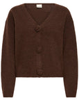 Povoke Cardigan in Chicory Coffee