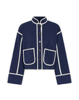 Kate Quilted Jacket in Maritime Blue