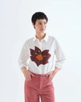 Cotton Shirt with Floral Print