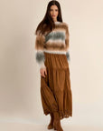 Striped Fluffy Sweater