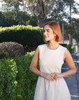 Carmen Dress in Stone