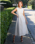 Carmen Dress in Stone
