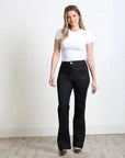 Abigail Wide Leg Jean Raw Wash