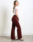 Bridget Cord Wide Leg in Terracotta