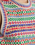 Sleeveless Sweater in Tibetan Pattern
