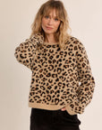 Leopard Crop Sweater