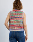 Sleeveless Sweater in Tibetan Pattern