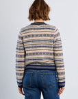 Knit Cardigan in Tybetan Pattern