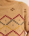 Turtleneck patterned sweater