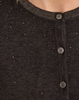 Cardigan Studded with Rhinestones