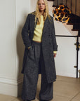 Flared Pleated Trousers
