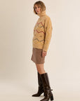 Turtleneck patterned sweater