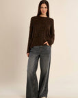 Knit Sweater with Beads