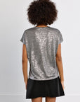 Silver Metallic T Shirt