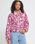 Kate Quilted Jacket in Pink Birch