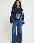 Kate Quilted Jacket in Maritime Blue