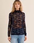 Lace Under Shirt in Navy