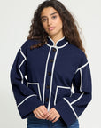 Kate Quilted Jacket in Maritime Blue