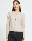 Fantia Cardigan in Birch Melange