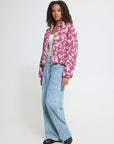 Kate Quilted Jacket in Pink Birch