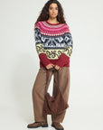 Cylle Sweater in Zinfandel Pattern