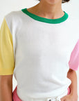 Multicolored Detail Knit Top
