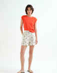 Soft Orange Knit Top