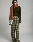 Sweater with Faux Leather Elbows