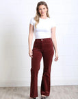 Bridget Cord Wide Leg in Terracotta