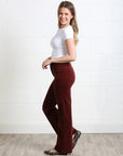 Bridget Cord Wide Leg in Terracotta