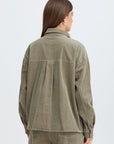 Essy Cord Overshirt in Vetiver