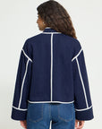 Kate Quilted Jacket in Maritime Blue