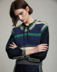 Striped Knit Vest