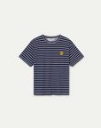 Cotton Navy Striped T Shirt