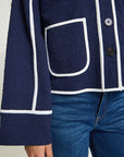 Kate Quilted Jacket in Maritime Blue