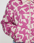 Kate Quilted Jacket in Pink Birch