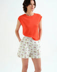 Soft Orange Knit Top