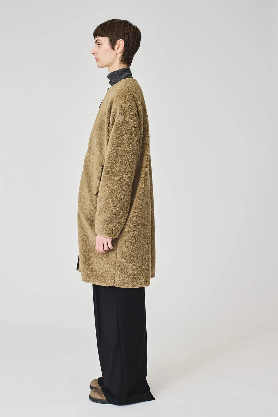 Divorta Long Sherpa Jacket in Elmwood