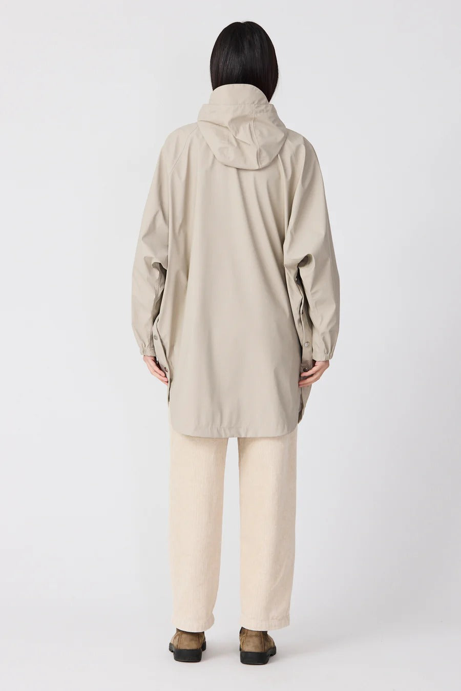 Sky Raincoat in Stone Grey