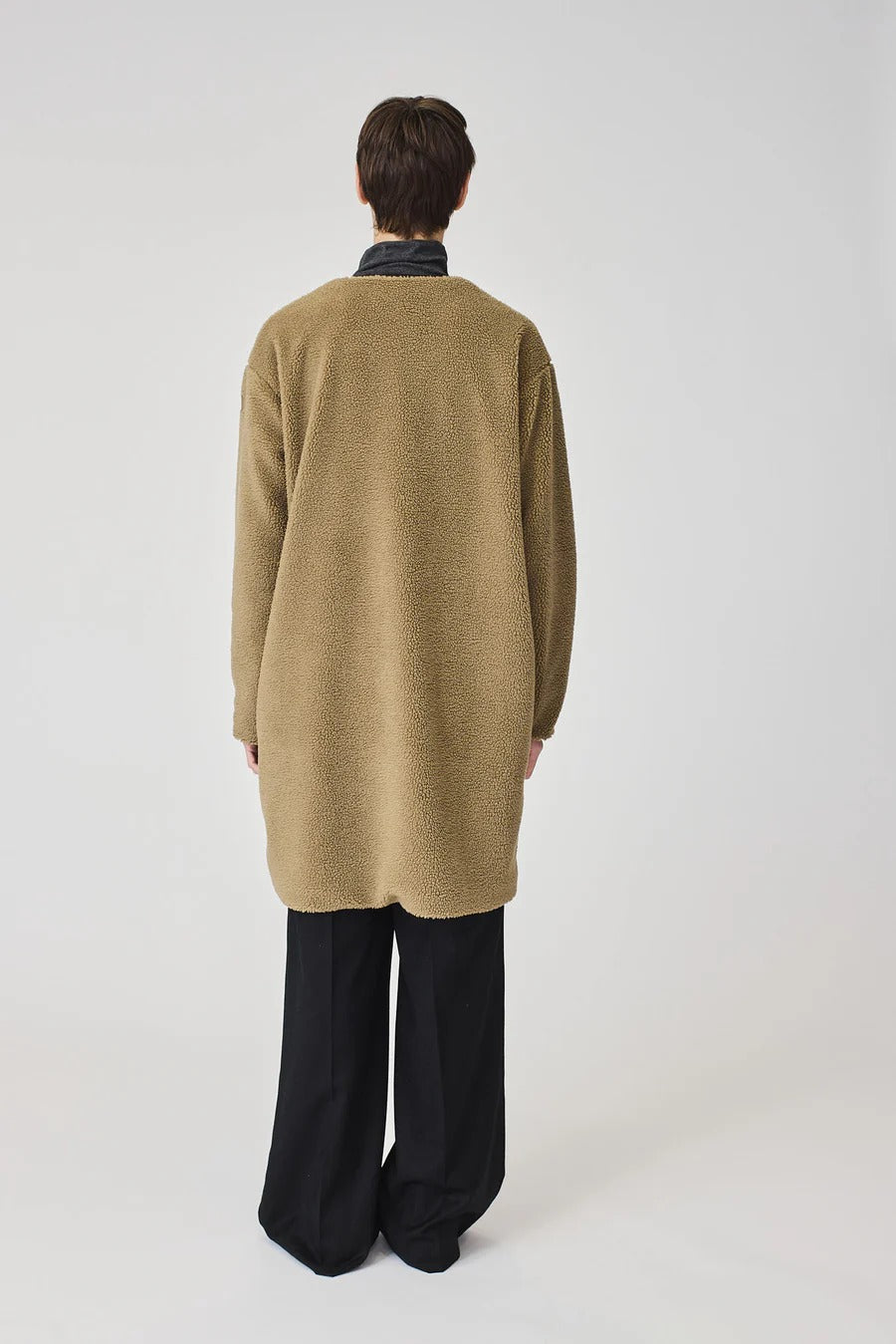 Divorta Long Sherpa Jacket in Elmwood