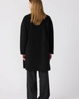 Divorta Long Sherpa Jacket in Black
