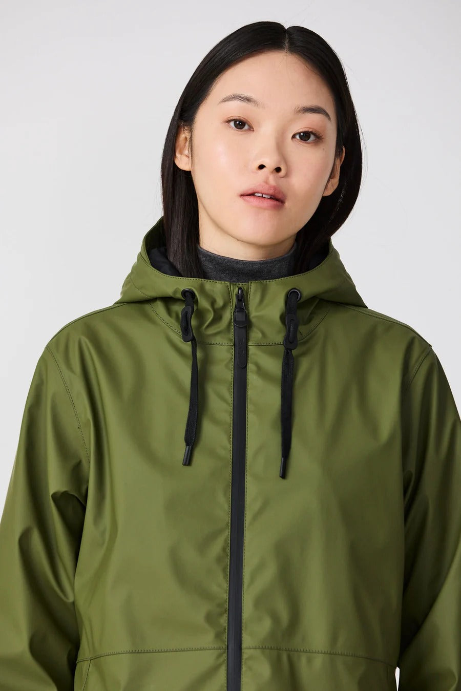 Vand Waterproof Coat in Bronze Green